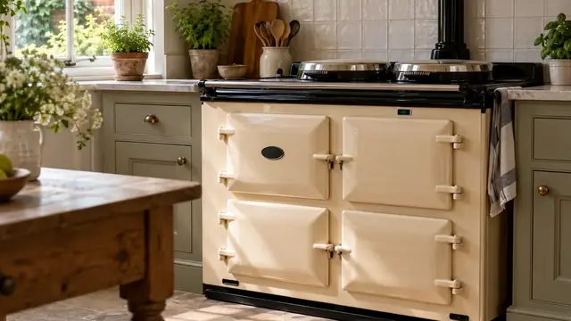 A range cooker cleaned in a Kensington kitchen